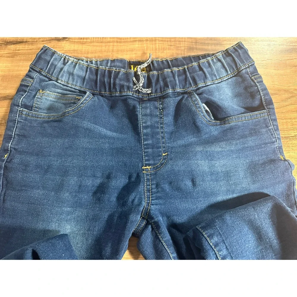 LEE Girls Slip On Jeans Size Large (14/16) Dark‎ Blue
